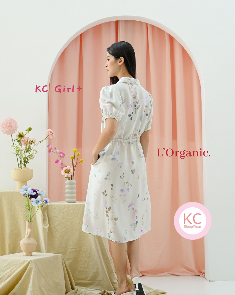 KC Girl+ in Silk Petal Homedress Wanita Piyama Daster Wanita Dress