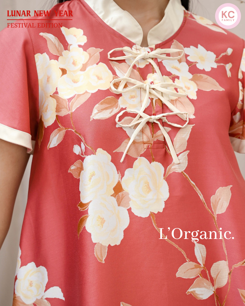 KC Zaochen in Golden Magnolia Baju Imlek Ceongsam CNY Baju Shanghai