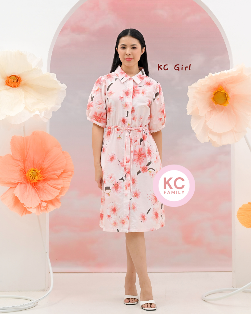 KC Girl+ in Blushing Sakura Homedress Wanita Piyama Daster Wanita Dress