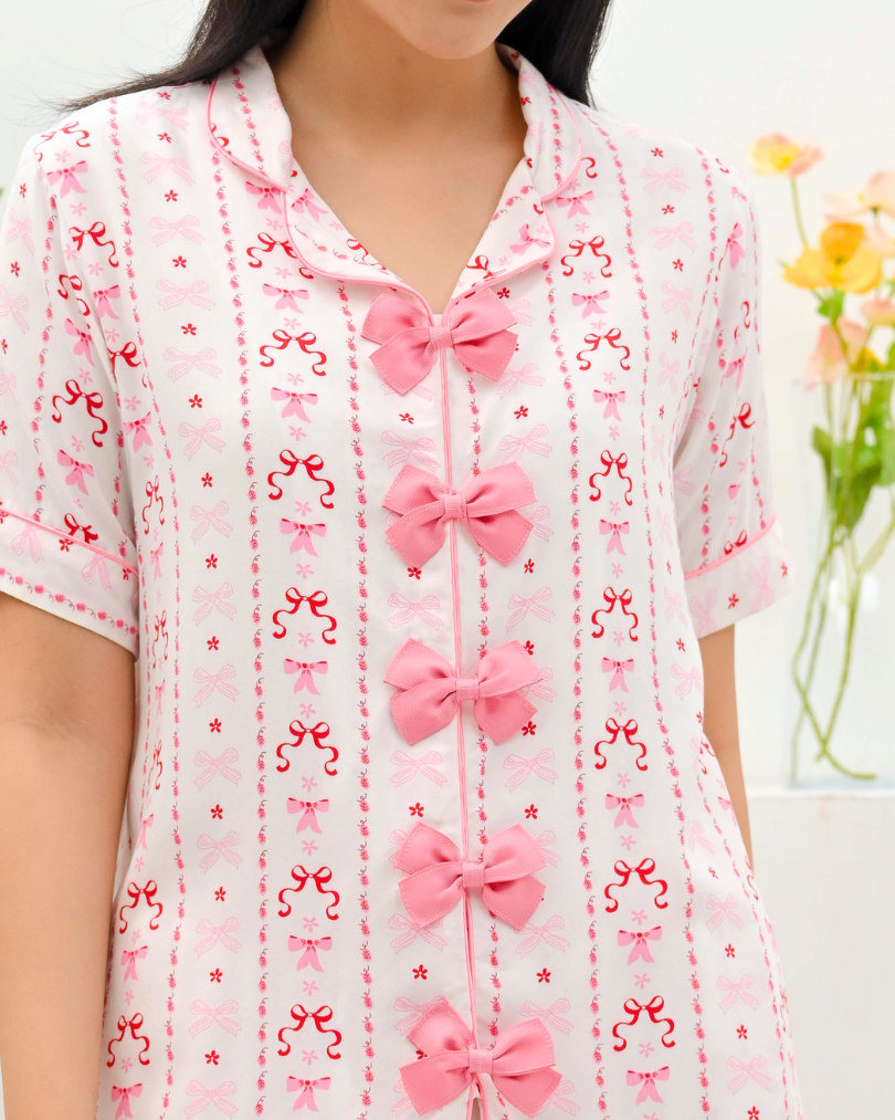 KC Retha in Blushberry Baju Tidur Wanita Lengan Pendek Celana Panjang