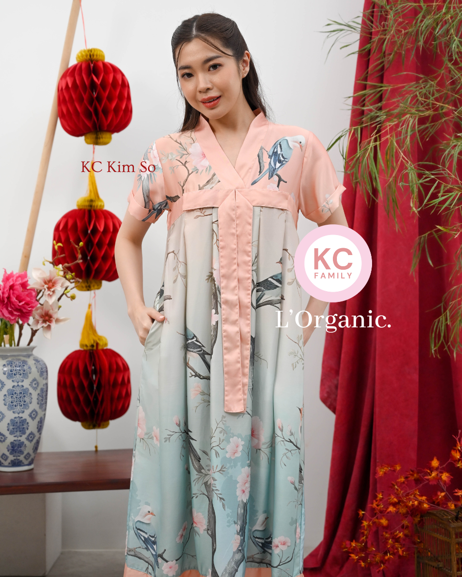 KC KimSo in First Song Dress Imlek Ceongsam CNY Baju Shanghai