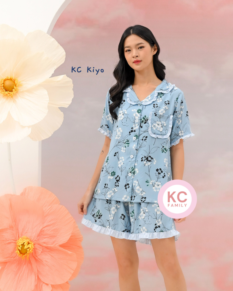 KC Kiyo in Daisy Dream Piyama Wanita Lengan Pendek Celana Pendek