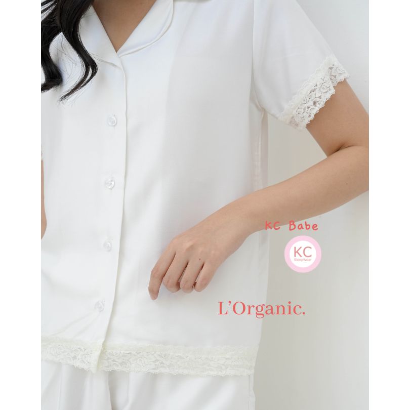 KC Babe HappyWhite Luxury Organic Piyama Wanita