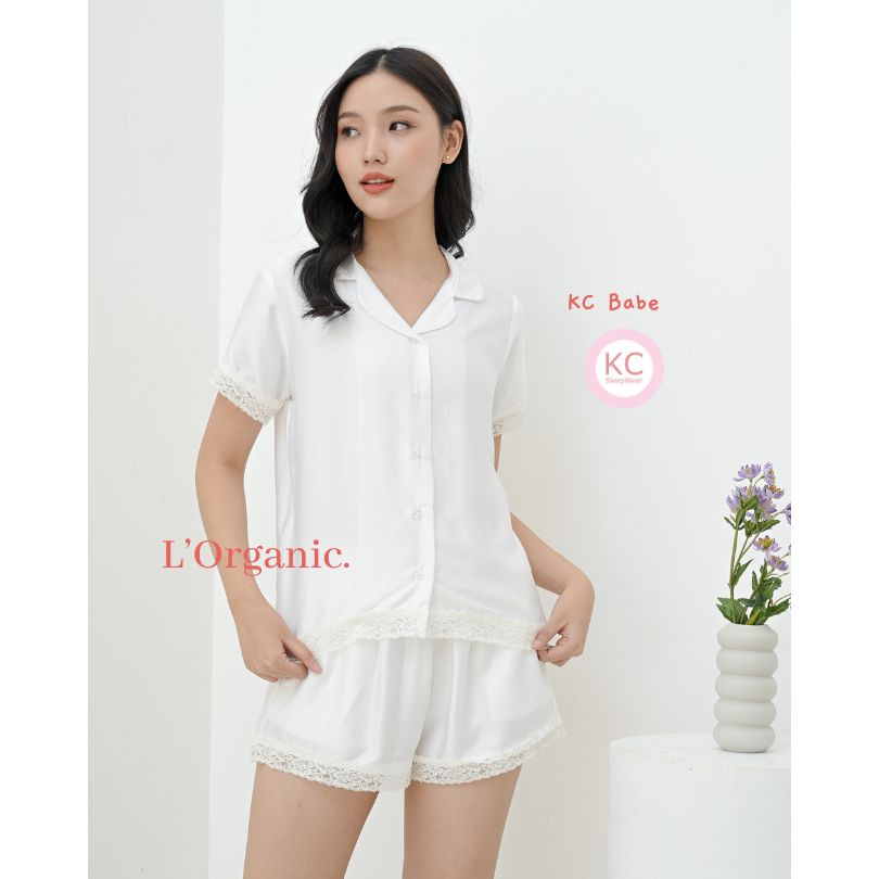 KC Babe HappyWhite Luxury Organic Piyama Wanita