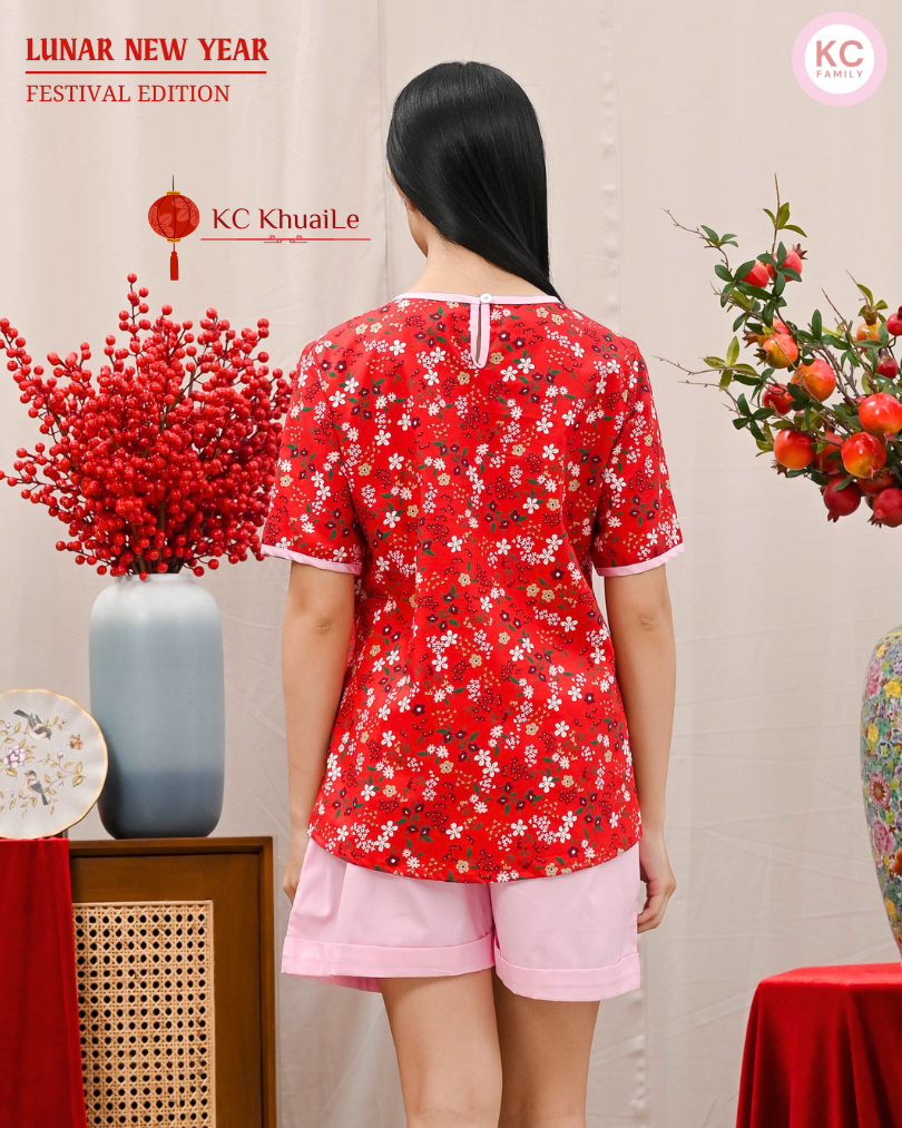 KC KhuaiLe in Lunar Petal Baju Imlek Ceongsam CNY Shanghai