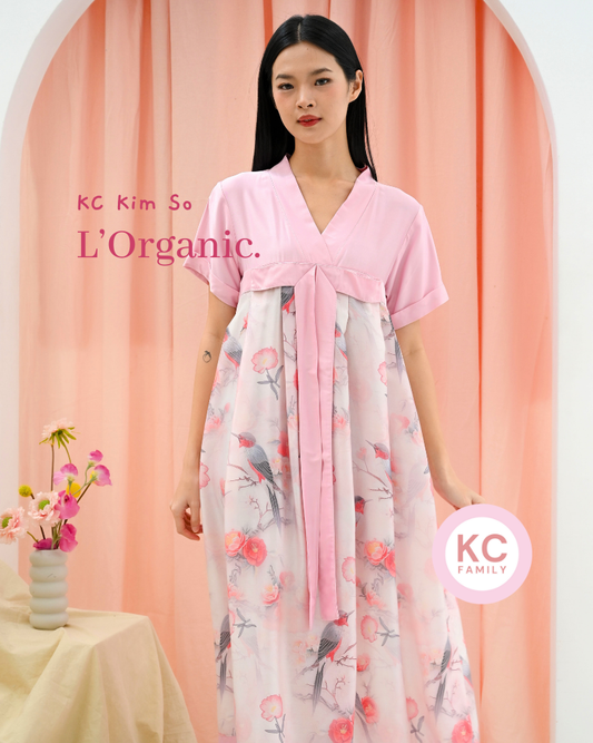 KC Kimso in Birdsong Blossom Dress Wanita Daster