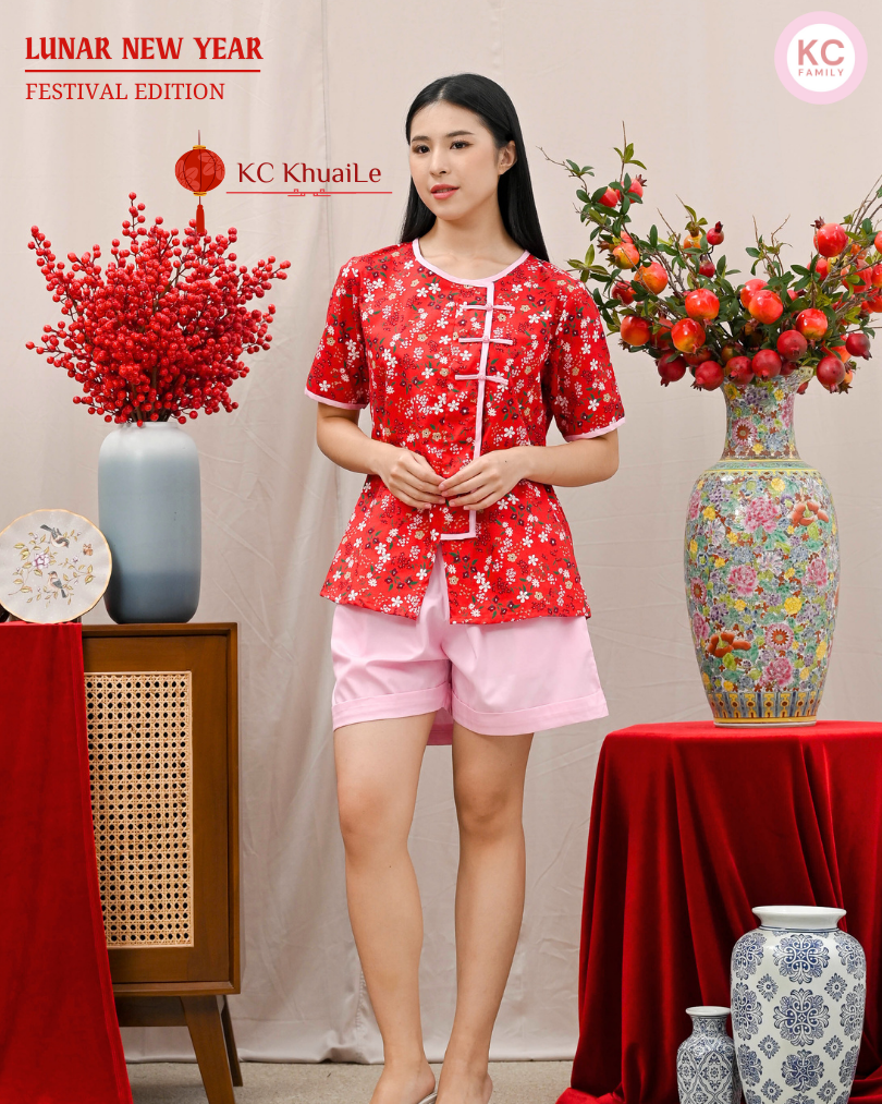 KC KhuaiLe in Lunar Petal Baju Imlek Ceongsam CNY Shanghai