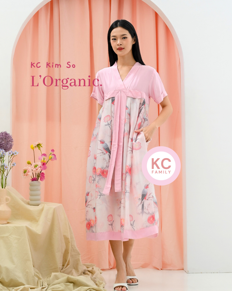 KC Kimso in Birdsong Blossom Dress Wanita Daster