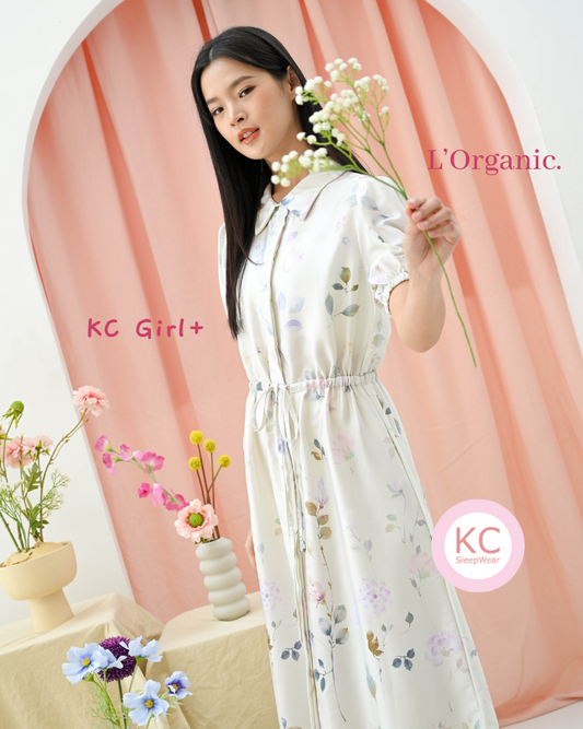 KC Girl+ in Silk Petal Homedress Wanita Piyama Daster Wanita Dress