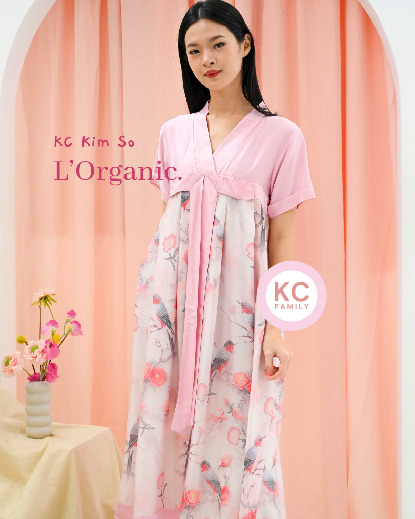 KC Kimso in Birdsong Blossom Dress Wanita Daster