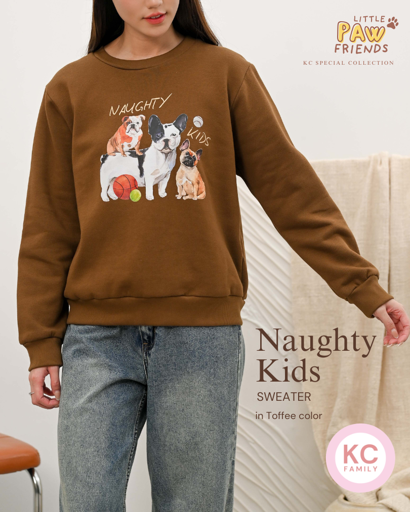 KC Sweater in Naughty Kids Sweater Remaja Lengan Panjang