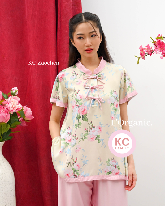 KC Zaochen in Belle Rosa Baju Imlek Ceongsam CNY Baju Shanghai