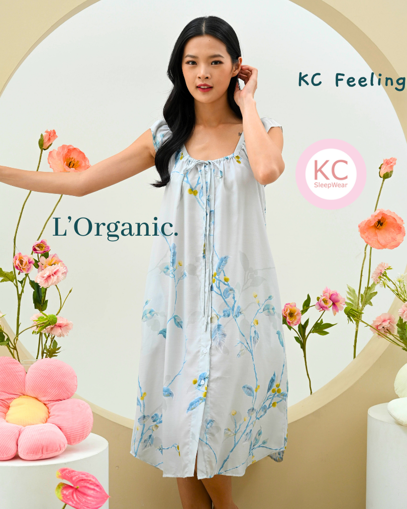 KC Feeling in Hazy Breathe Dress Tanpa Lengan Daster/Homedress