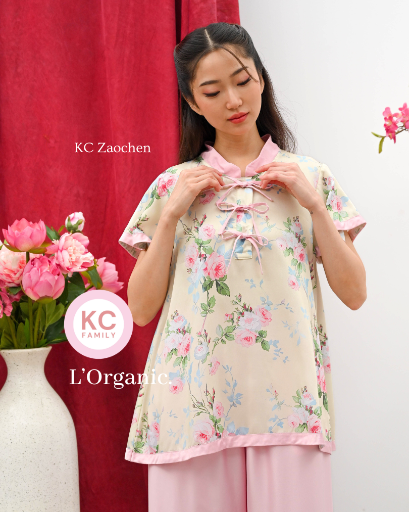 KC Zaochen in Belle Rosa Baju Imlek Ceongsam CNY Baju Shanghai