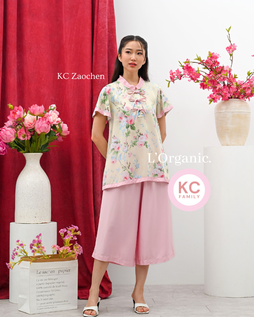 KC Zaochen in Belle Rosa Baju Imlek Ceongsam CNY Baju Shanghai