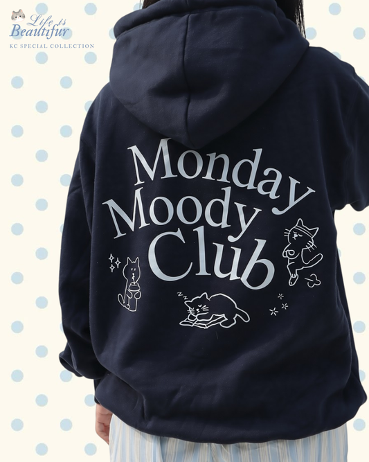 KC Hoodie in Monday Moody Club Hoodie Dewasa Lengan Panjang