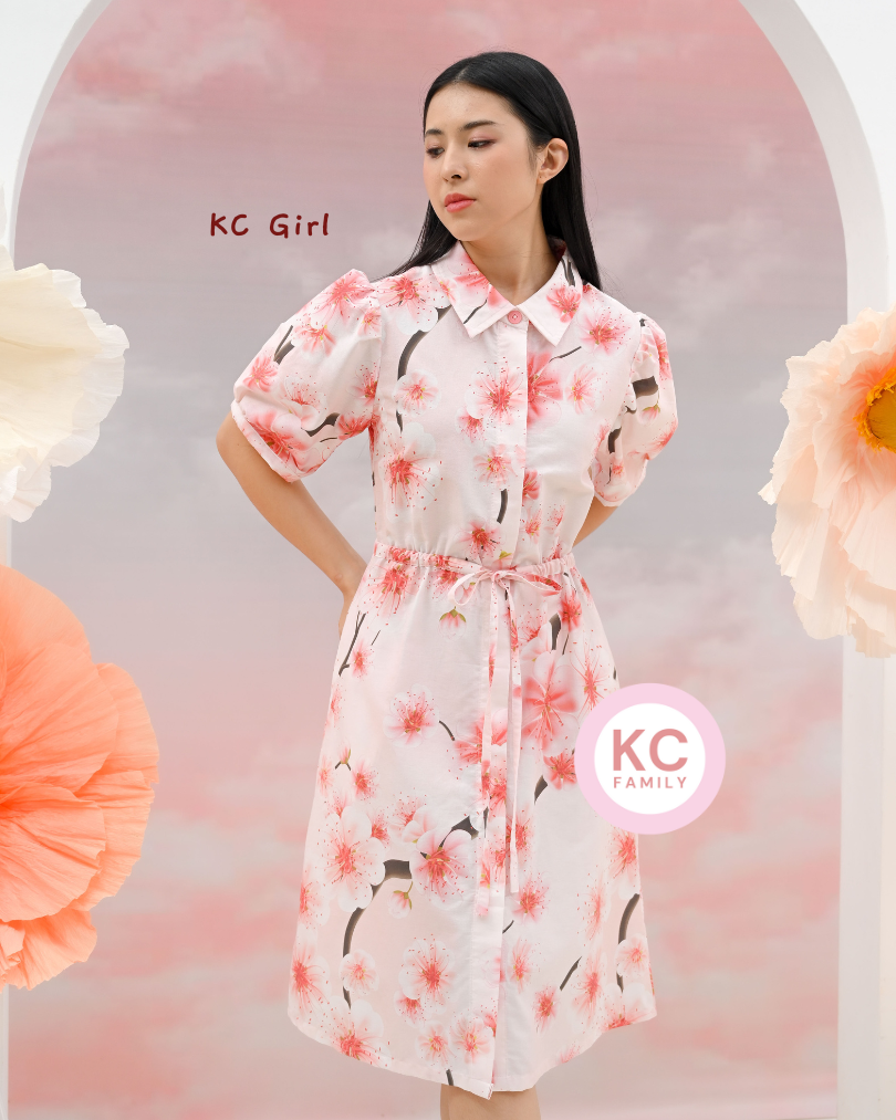 KC Girl+ in Blushing Sakura Homedress Wanita Piyama Daster Wanita Dress