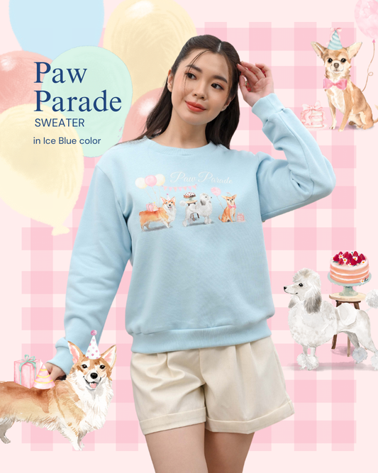 KC Sweater in Paw Parade Sweater Remaja Lengan Panjang