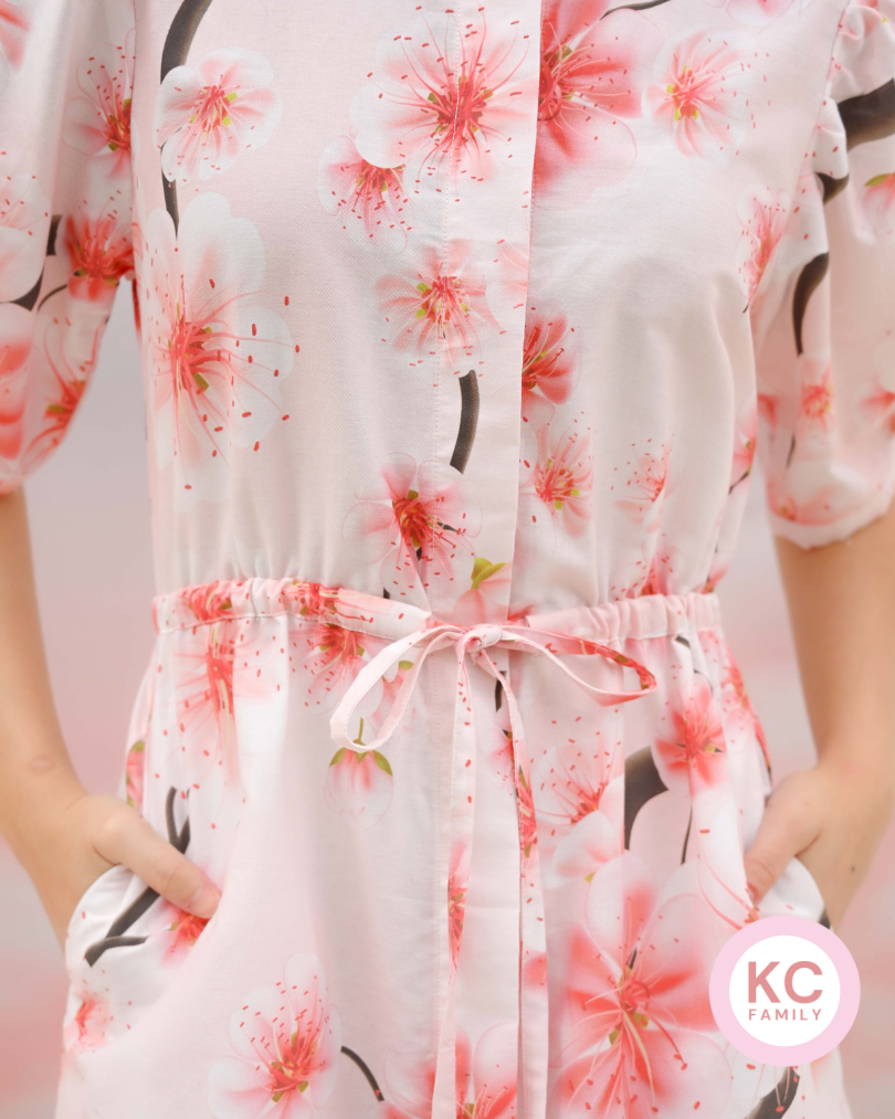 KC Girl+ in Blushing Sakura Homedress Wanita Piyama Daster Wanita Dress
