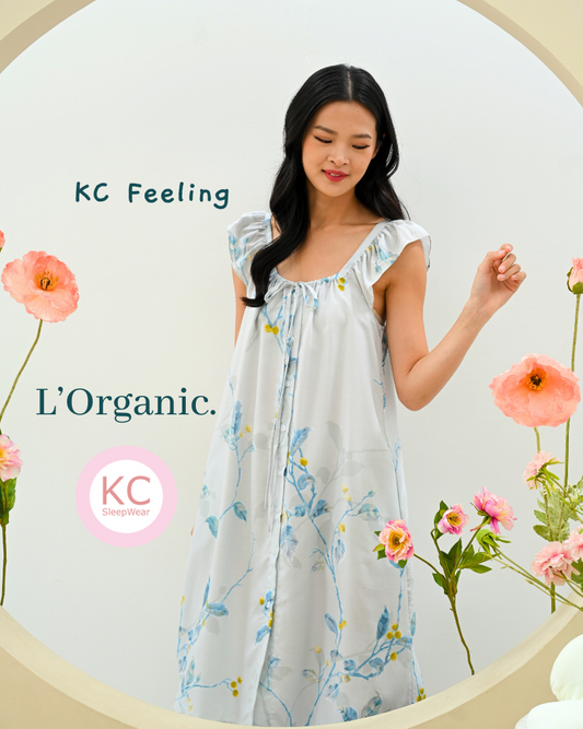 KC Feeling in Hazy Breathe Dress Tanpa Lengan Daster/Homedress