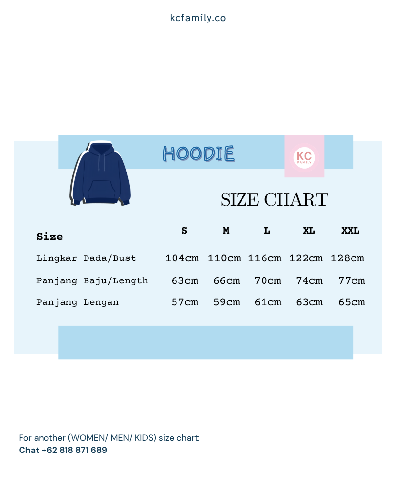 KC Hoodie in Monday Moody Club Hoodie Dewasa Lengan Panjang