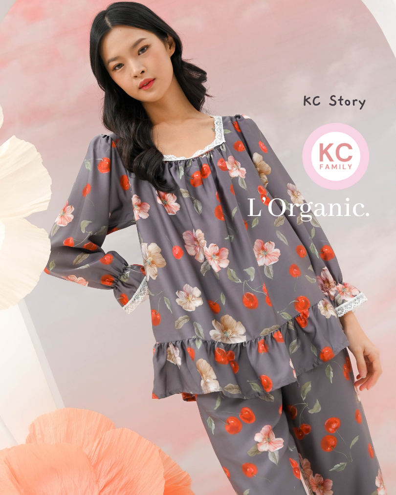 KC Story in Mon Cherie Piyama Baju Tidur Wanita Lengan Panjang Celana Panjang