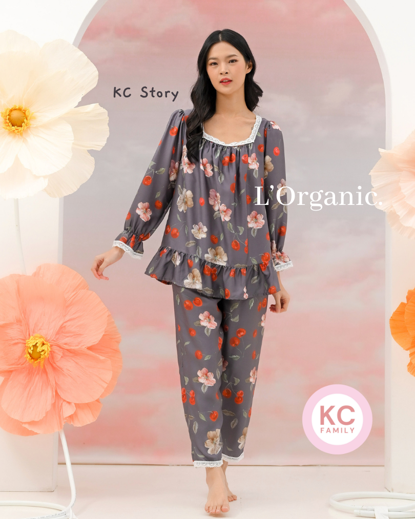 KC Story in Mon Cherie Piyama Baju Tidur Wanita Lengan Panjang Celana Panjang