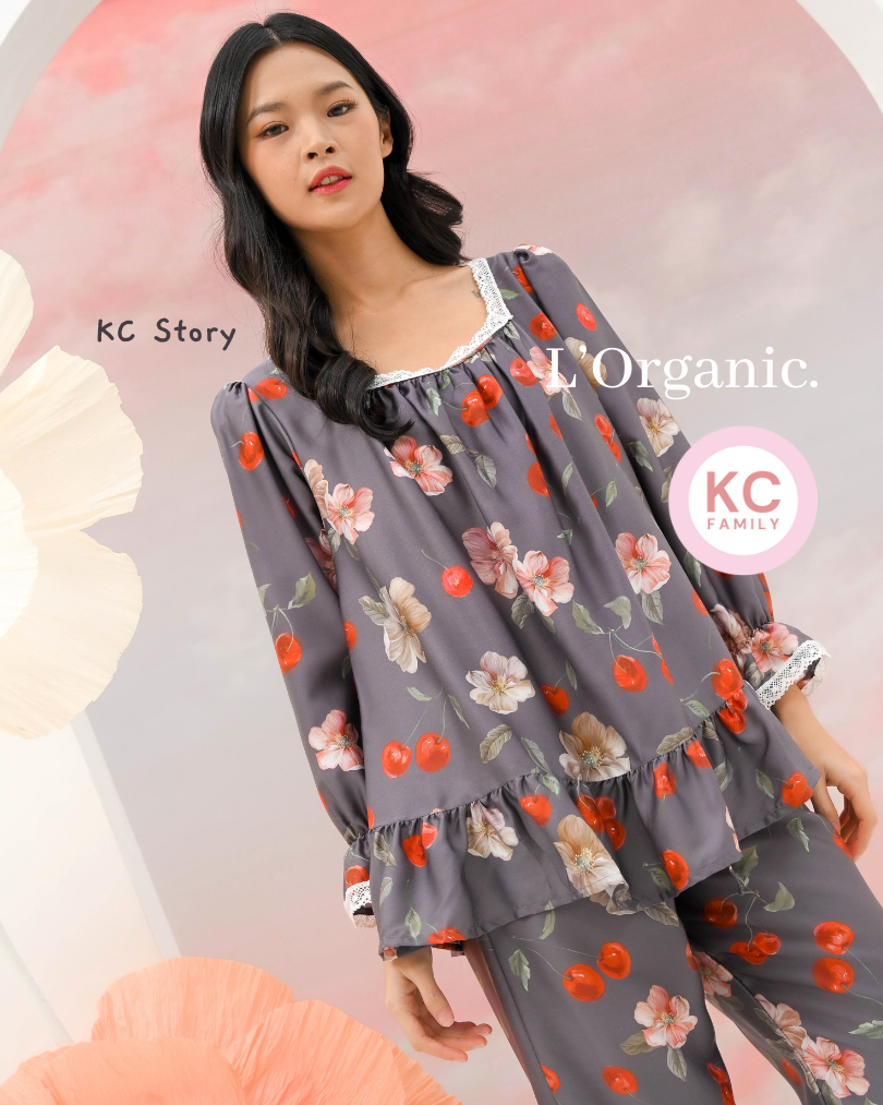 KC Story in Mon Cherie Piyama Baju Tidur Wanita Lengan Panjang Celana Panjang