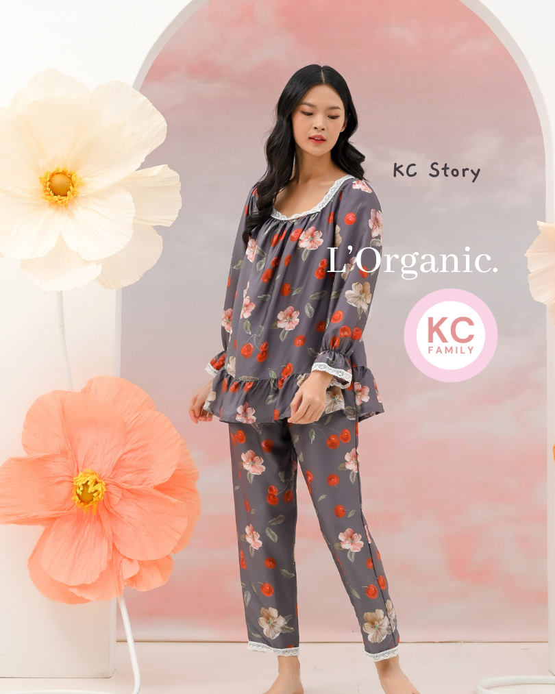 KC Story in Mon Cherie Piyama Baju Tidur Wanita Lengan Panjang Celana Panjang