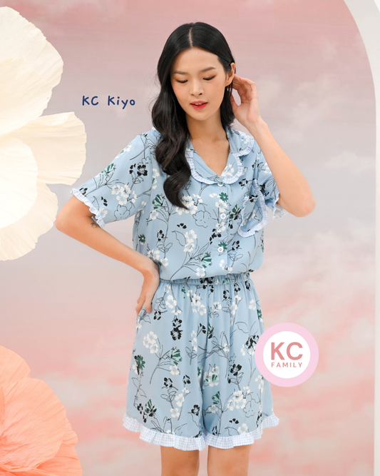 KC Kiyo in Daisy Dream Piyama Wanita Lengan Pendek Celana Pendek