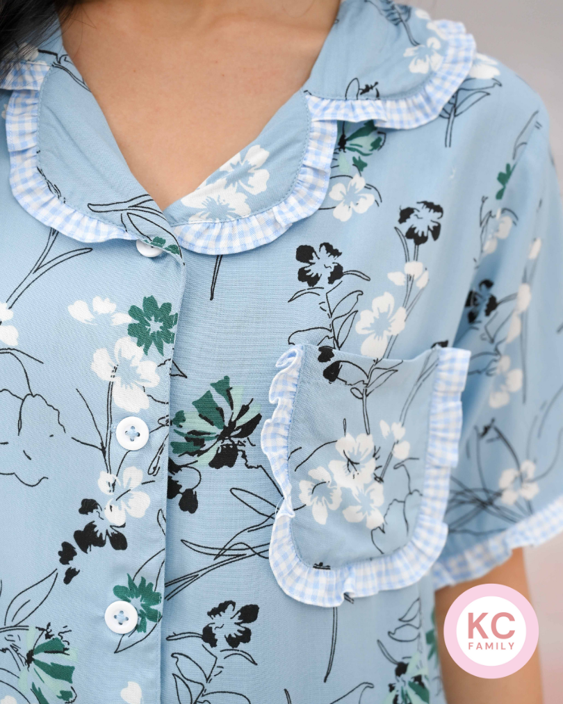 KC Kiyo in Daisy Dream Piyama Wanita Lengan Pendek Celana Pendek