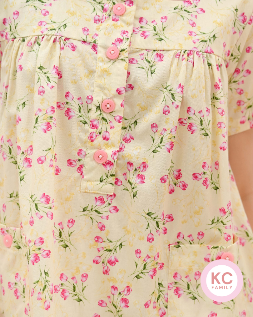 KC Habit in Summer Picnic Piyama Baju Tidur Wanita Lengan Pendek Celana Pendek
