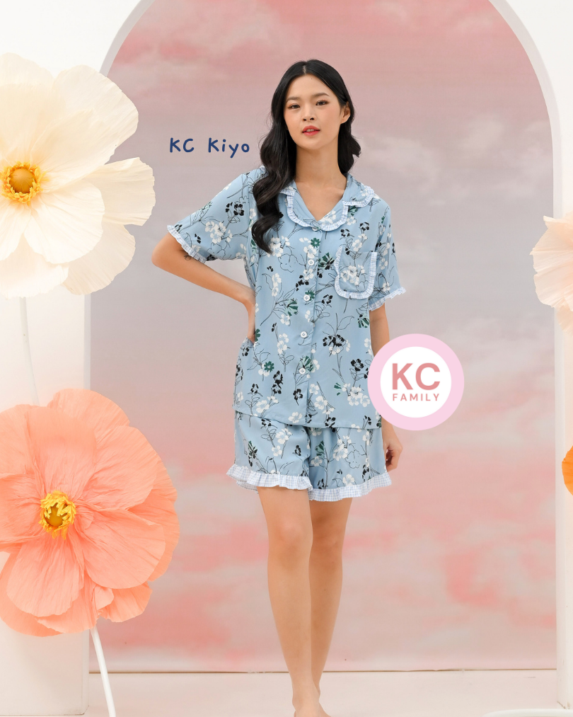 KC Kiyo in Daisy Dream Piyama Wanita Lengan Pendek Celana Pendek