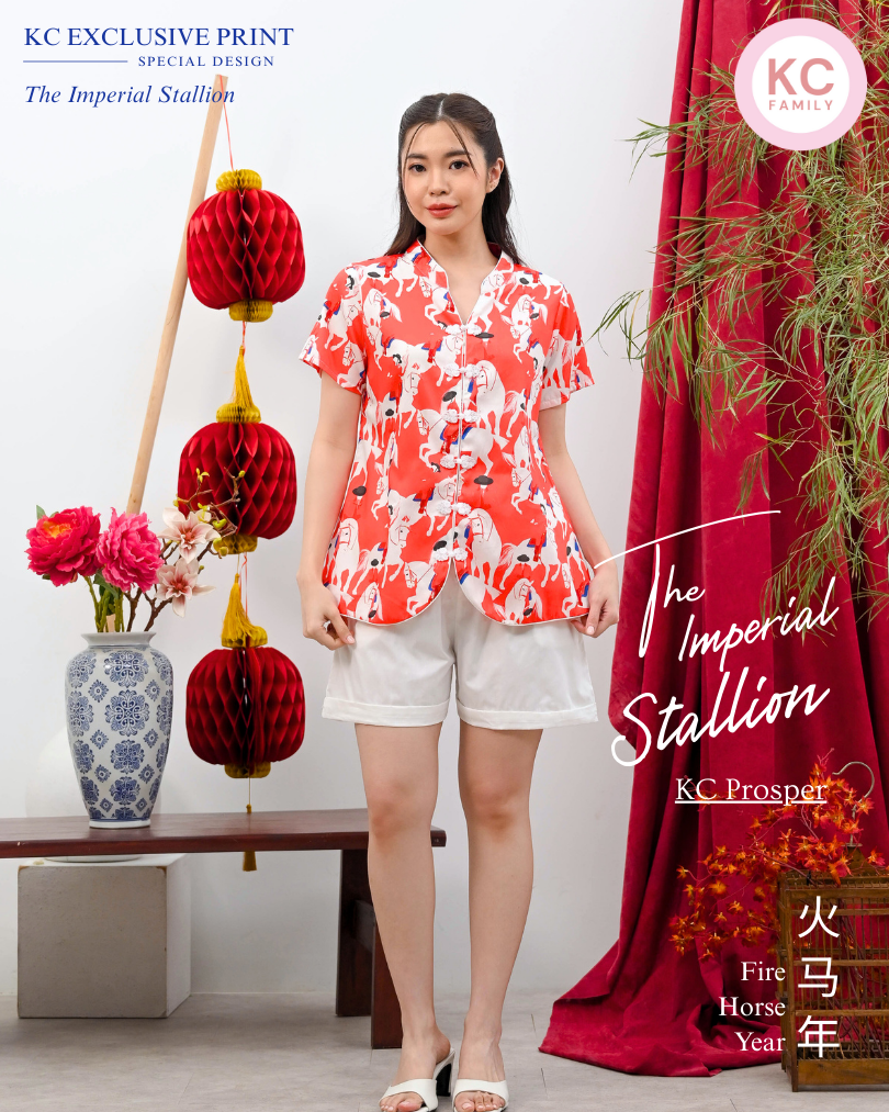 KC Prosper in The Imperial Stallion Baju Imlek Ceongsam CNY Baju Shanghai