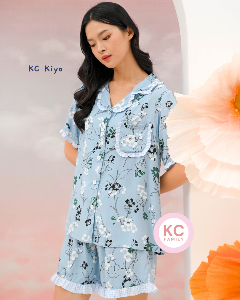 KC Kiyo in Daisy Dream Piyama Wanita Lengan Pendek Celana Pendek