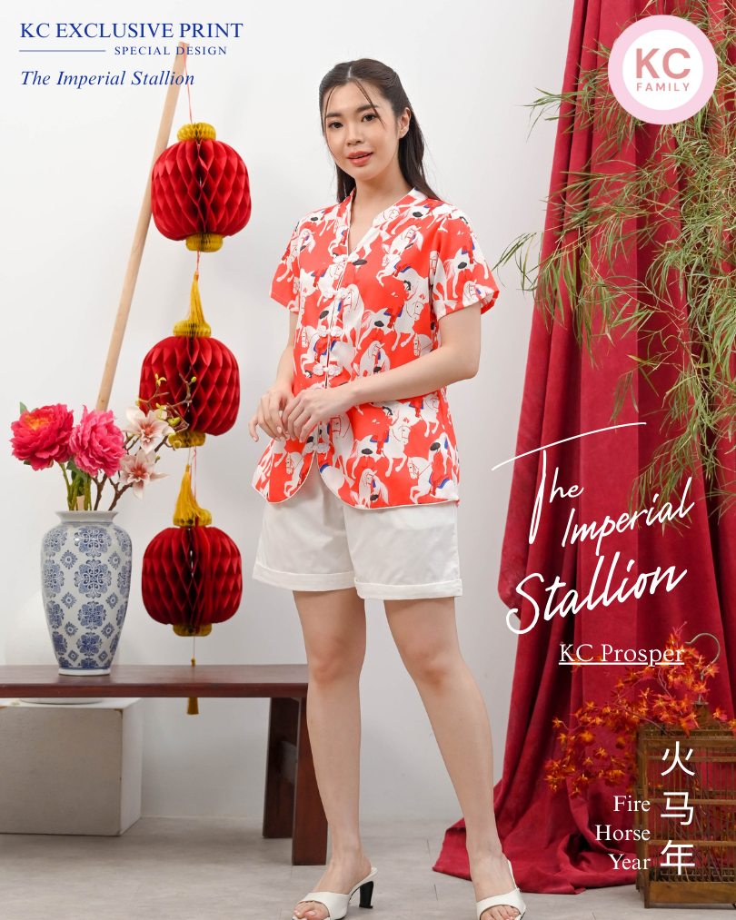 KC Prosper in The Imperial Stallion Baju Imlek Ceongsam CNY Baju Shanghai