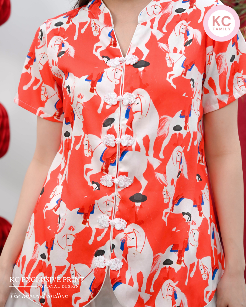 KC Prosper in The Imperial Stallion Baju Imlek Ceongsam CNY Baju Shanghai