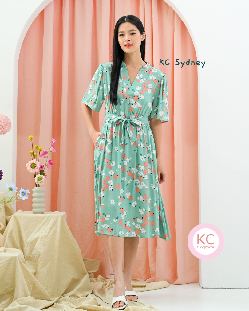 Dress KC Sydney in Lush Garden Homedress Daster Wanita