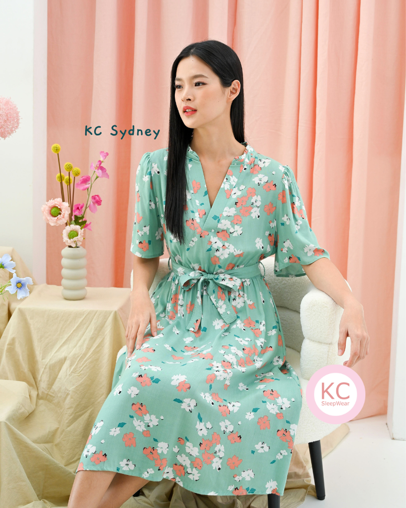 Dress KC Sydney in Lush Garden Homedress Daster Wanita