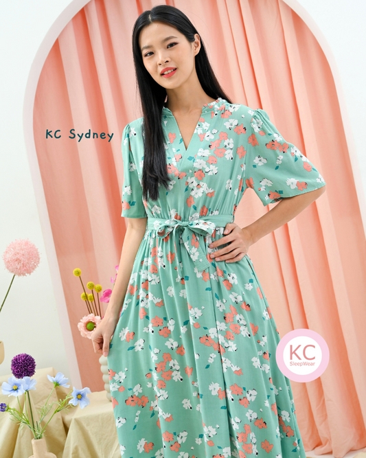 Dress KC Sydney in Lush Garden Homedress Daster Wanita