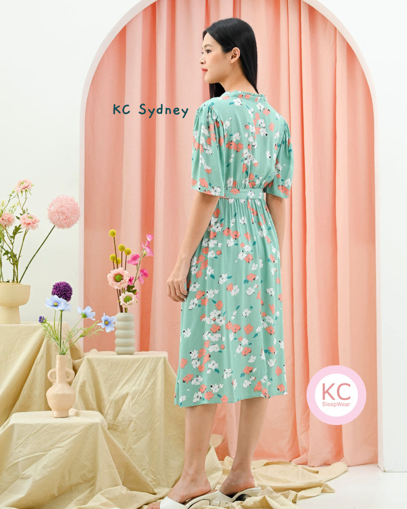 Dress KC Sydney in Lush Garden Homedress Daster Wanita