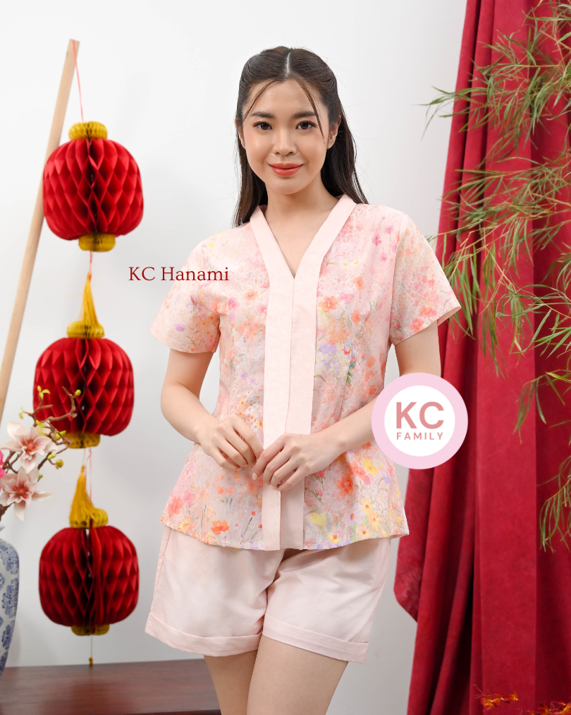KC Hanami in Peachie Kiss Baju Imlek Ceongsam CNY Baju Shanghai