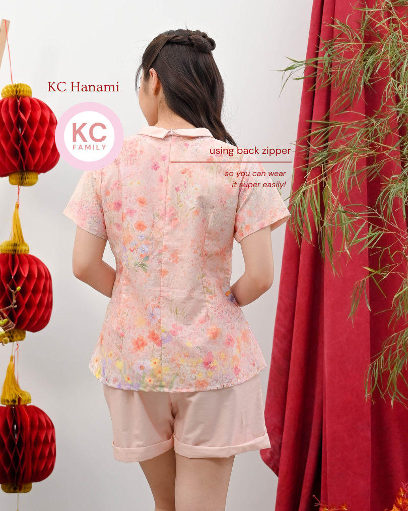KC Hanami in Peachie Kiss Baju Imlek Ceongsam CNY Baju Shanghai