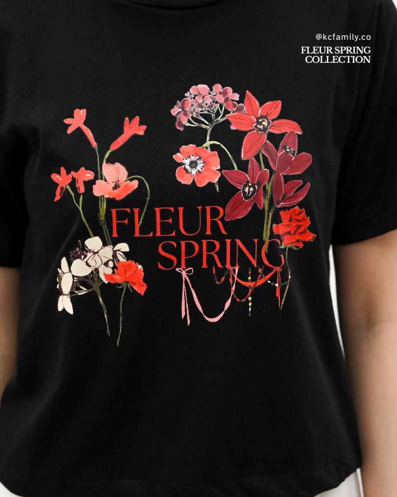 KC Casual in Fleur Spring Baju Kaos Lengan Pendek