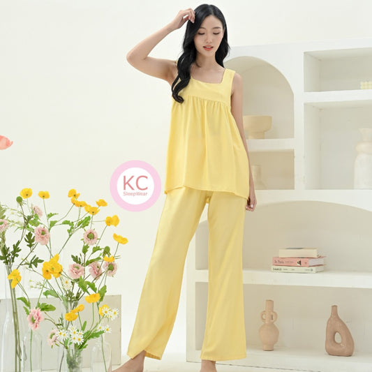 KC Hello in Yellow Luxury Organic Piyama Wanita