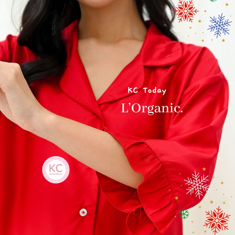 KC Today in Glamour Red Piyama Wanita celana Panjang