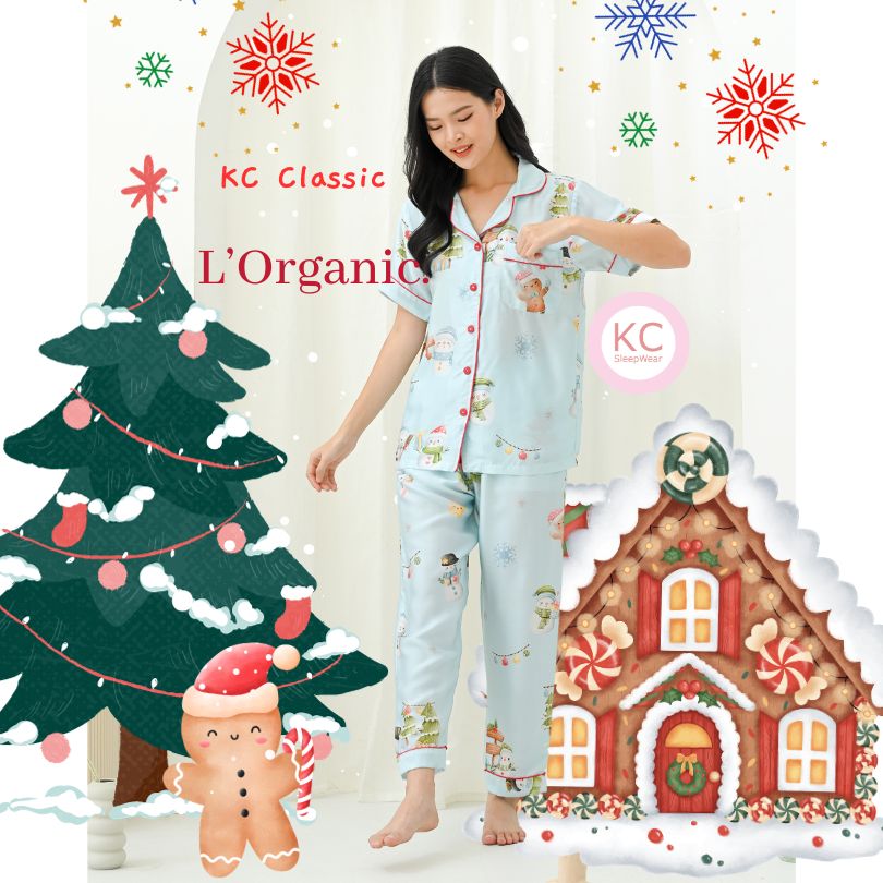 KC Classic in Snowman World Piyama Wanita Celana Panjang
